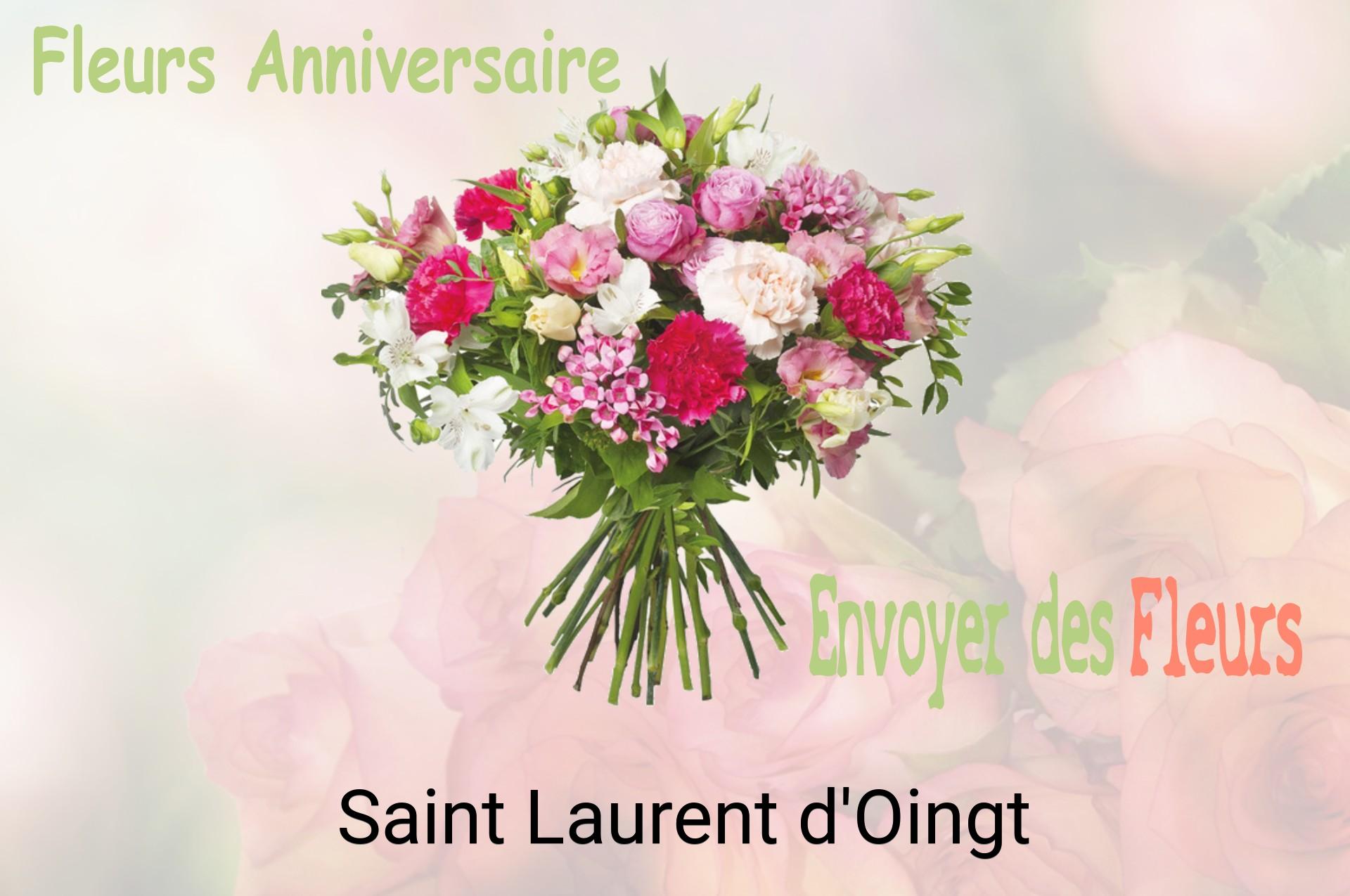 Bouquet de fleurs d’anniversaire livré à Saint-Laurent-d'Oingt